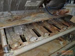 Severely rusted gas furnace with open exhaust vent spilling carbon monoxide in Windsor Hills subdivision of Overland Park, KS — 66221