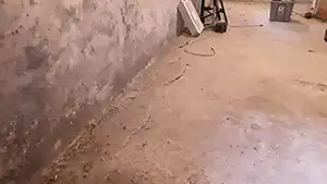 cracked basement floor