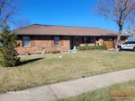 Exterior of 33-year-old ranch-style home in Lakeview Estates subdivision of Harrisonville, MO — 64701