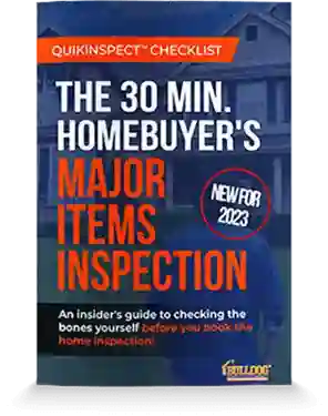 major items home inspection checklist