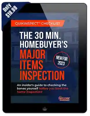 cover of 30 min diy home inspection checklist