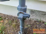 Photo of closed exterior gas valve at 11112 E 75th St, Raytown, MO 64138 (38.9866N, 94.4506W) discovered during home inspection on June 27, 2025.