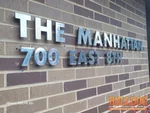 Exterior of 53-year-old condo in The Manhattan, East Village neighborhood of Kansas City, MO — 64106 (39.1046N, 94.5745W)