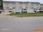 commercial-real-estate-inspector-platte-city-mo-2111-catie-ln-64079-39.35514780N-94.78785060W-bulldog-home-inspections-20250905_131646 Exterior of 25-year-old 6-plex in Tudor Flats subdivision of Platte City, MO — 64079 (39.3551N, 94.7878W)
