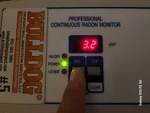 radon-testing-lees-summit-mo-2505-ne-dale-hunter-trail-64086-38.9286131N-94.3220631W-bulldog-home-inspections-20250922_103722 Radon test result of 3.2 at 33-year-old split level home in Bridgeport subdivision of Lee’s Summit, MO — 64086 (38.9286N, 94.3221W)