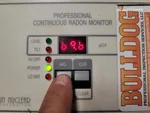 radon-testing-shawnee-ks-23533-w-74th-terr-66227-38.99300510N-94.85992040W-bulldog-home-inspections-20250925_145220 Radon test result of 69.6 at 22-year-old 1.5-story home in Crystal Place subdivision of Shawnee, KS — 66227 (38.9930N, 94.8599W)
