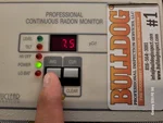 radon-testing-shawnee-ks-6419-hillside-st-66218-39.01116900N-94.80211700W-bulldog-home-inspections-20250916_105849 Radon test result of 7.5 at 1-year-old reverse 1.5-story home in Enchanted Lake Estates subdivision of Shawnee, KS — 66218 (39.0112N, 94.8021W)