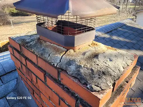 missing-metal-liner-grandview-mo-13609-cypress-ave-64030-38.87782100N-94.54096820W-bulldog-home-inspections-20251222_143819 Missing metal liner - Stomp's John M, Grandview, MO - December 2025 - 70-year-old