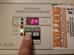 radon-testing-olathe-ks-14275-w-157th-terr-66062-38.84271550N-94.75100990W-bulldog-professional-inspection-services-20251129_194038 Radon test result of 2.4 at 25-year-old 2-story home in Nottingham at Heritage Park subdivision of Olathe, KS — 66062 (38.8427N, 94.7510W)