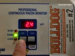 radon-testing-raymore-mo-2208-crestview-place-64083-38.80897500N-94.40289800W-bulldog-professional-inspection-services-20251129_164849 Radon test result of 2.4 at new-construction ranch home in Alexander Creek subdivision of Raymore, MO — 64083 (38.8090N, 94.4029W)