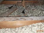 Vermiculite insulation in attic of Cherokee Estates subdivision of Blue Springs, MO — 64015 (38.9981N, 94.2827W)