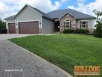 Exterior of 6-year-old ranch in Oakshire Estates subdivision of Bates City, MO — 64011 (38.8912N, 94.0424W)