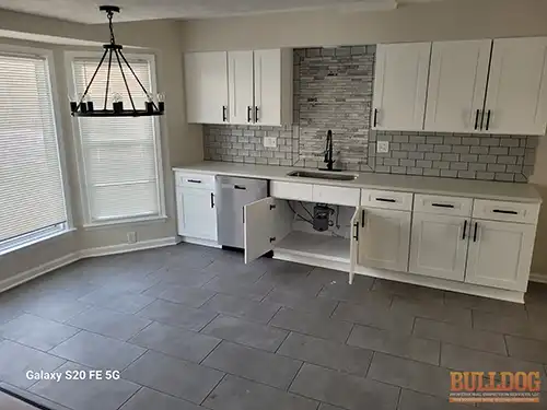 Investment property kitchen in South View Manor subdivision of Grandview, MO — 64030 (38.90212940N, 94.49951420W)