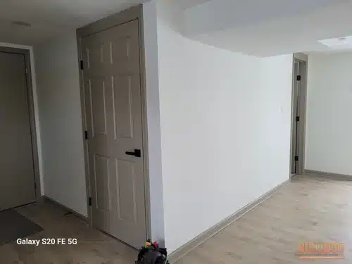 Image of wall and door with no combustion air provisions in Village Heights subdivision of Buckner, MO 64016