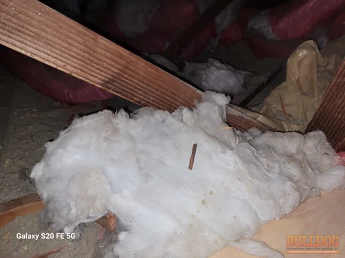 Image of polyfill insulation coverage in Terrace Lake Gardens subdivision of Kansas City, MO. 64137