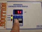 radon-testing-1806-se-kingsway-oak-grove-mo-64075-20260302_125607 Radon test result of high 7.1 at 48-year-old raised ranch in Royal Oak Estates subdivision of Oak Grove, MO — 64075