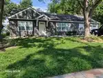 Exterior of 75-year-old ranch-style home in Meadow Lake subdivision of Prairie Village, KS — 66208