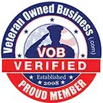 Verified Veteran Owned Business badge for Bulldog Professional Inspection Services, owned by U.S. Navy veteran Steve Rodriguez